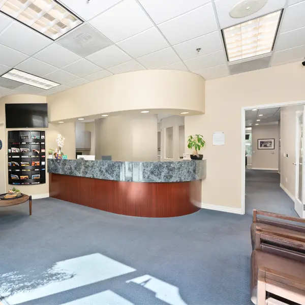 Reception area at Highridge Dental Care 